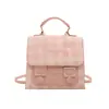 Bolso de Mano Cuadrado Pequeño Estilo Coreano de Moda Transfronterizo para Mujer, Nuevo Bolso de Hombro a Cuadros con Bloques de Color Primavera 2026, Mochila para Viajes