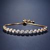 Pulseras de Nuevo Estilo Europeas y Americanas para Mujer, Diseño de Moda y de Alta Gama, Joyería de Zirconia Marquise de Nicho, Adecuadas para Uso Diario, No se Desvanecen