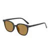 Gafas de Sol Retro Marrones Nuevas 2024 Mismo Estilo Xiaohongshu Gafas de Sol Cuadradas Marrón Té para Hombres y Mujeres