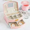 Caja de Joyería con Cerradura de Múltiples Niveles Caja de Almacenamiento de Joyería Caja de Joyería para Niñas Princesas Caja de Almacenamiento con Cajón para Pendientes