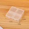 Caja Transparente de Plástico PP con 4 Compartimentos/2 Compartimentos Fijos Caja de Almacenamiento para Equipo de Pesca Anillo Collar Pendientes Componentes de Hardware
