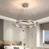Lustre grande para sala de estar de villa, lustre simples e de alta qualidade para loft duplex, luz de escada de 6 peças, arte em ferro