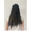 Peluca de seda de alta temperatura directa de fábrica, red rosa, negra, trenza sucia, cubierta para el cabello, peluca de trenza, cubierta para la cabeza de trenza sucia europea y americana
