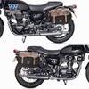 Muscle car Lobo adecuado para Kawasaki W800 alforja alforja retro caja lateral modificación bolsa para casco cinturón impermeable liberación rápida especial