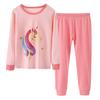 Roupas de outono para meninas da CUHK terno de calça de outono conjunto de pijamas de algodão para bebê roupas de casa pijamas Novo