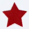 Pegatinas de tela con forma de estrella de cinco puntas en color, venta al por mayor, accesorios para ropa, zapatos y sombreros, parches bordados, pegatinas de tela, sellos de bordado por computadora.