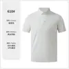 Roupas Esportivas de Golfe Masculinas Camisa Polo Transfronteiriça Roupa de Trabalho Camiseta com Lapela Camisa Polo de Secagem Rápida Manga Curta Personalizada