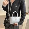 Bolsa pequena super quente feminina primavera all-match 2025 nova bolsa de ombro vintage bolsa transversal feminina explosiva bolsa quadrada pequena portátil