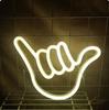 Nueva Barra de Luz Neón LED Escena Diseño Luz de Ambiente Forma de Gesto Luz Decorativa de Habitación Luz Nocturna Creativa