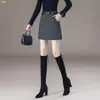 Procesamiento personalizado Otoño/Invierno 2026 Falda Media de Cintura Alta con Letras Moda Femenina para Viajes Diarios Adelgazante Cubre las Caderas Muestra Piernas Largas Versátil Temperamento