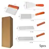 Conjunto de Ferramentas para Churrasco ao Ar Livre Transfronteiriço Espátula para Bife Espátula para Chapa Espátula para Panqueca Teppanyaki Ferramentas para Churrasqueira