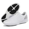 Sapatos de golfe masculinos sapatos esportivos pretos cadarço de botão sapatos femininos golfe sapatos brancos sem pregos uma geração de cabelo
