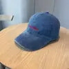 Gorra de béisbol verde de algodón lavado con estampado de letras estilo coreano 2026, unisex, versátil, adelgazante, gorra tipo visera para protección solar en todas las estaciones
