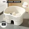 Tina de Baño de Asiento sin Esfuerzo para Mujeres con Asiento, Tina Sensible a la Temperatura, Tina para Lavado de Glúteos, Dispositivo de Remojo para Hemorroides y Próstata para Hombres, Limpiador de Partes Íntimas