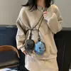 Lanyard de Mezclilla Personalizado Estilo Coreano Moderno, Sombrero, Bolso Cruzado Mini, Bolso Pequeño de Nicho, Monedero de Viaje Transfronterizo