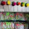Palillos para Cócteles Listos para Usar Decoración de Platos Fríos Árbol de Coco Hawaiano Paraguas de Sandía Palillos de Frutas Piña Pavo Real Flamenco