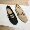 Zapatos de Mujer Personalizados de Malla Nueva y Cuero Genuino, Zapatos Casuales Planos con Hebilla, Zapatos de Piel Vacuna Transpirables de Caña Baja, Cantidad y Precio