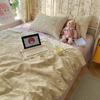 Juego de Edredón de Verano de Cuatro Piezas Edredón para Aire Acondicionado Edredón Fresco Estilo Dormitorio Juego Doble de Tres Piezas Edredón Delgado de Verano Lavable a Máquina a