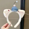 Diadema de Peluche Antideslizante Linda para Lavado de Cara 2026 Nuevo Estilo Diadema para Mujeres Aplicación de Mascarilla Goma para el Pelo Pinza para el Pelo Tocado