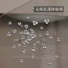 Nueva Joyería de Bola de Diamante para Uñas Blanca Mini Grande Pequeño Tamaño Taladro de Montón Accesorios de Uñas Terminados