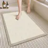 Alfombrilla de Piso de Anillo de Seda para Baño Doméstico Simple Moderna Antideslizante Anti-Caída Alfombrilla de Piso para Baño de Inodoro con Fugas Huecas Alfombrilla para Pies