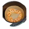 Fabricante de papel para air fryer Prato de molho de soja de vidro Papel para cesto de vapor Prato multiuso de fibra de bambu Artefato de assar Refeição