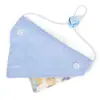 Bandana triangular de algodón puro para mascotas, babero bordado de doble cara con bloques de color para bricolaje, lindo accesorio de babero de perro de dibujos animados