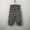 Roupas Infantis Verão Estilo Coreano Novas Calças Meninas Estilo Coreano Fofo Bolinhas Grandes Gravata Solta Lanterna Calças Cropped