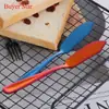 Cuchillo de mantequilla de acero inoxidable 304, cuchillo para mantequilla, queso, mermelada, queso, desayuno, sésamo, mantequilla de cacahuete, espátula, raspador para hornear