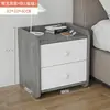 Mesita de noche, diseño moderno y minimalista, simple y compacto, con tres cajones, adecuado para uso en dormitorio, un pequeño mueble de almacenamiento para organizar artículos