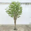 Planta Artificial en Maceta, Planta de Paisaje de Interior, Bonsái Artificial de Palo de Caballo, Árbol Falso, Planta Campana, Estilo Fresco