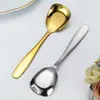 Cuchara de Postre de Acero Inoxidable Hogar Cocina Cuchara Comida Occidental Cuchara para Comer Sopa Niños Cuchara de Postre Cuchara Cuchara Al por Mayor
