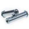 Fabricantes fornecem coluna de porca de rebite sextavada de zinco azul e branco, pino de rebite de furo cego plano, coluna de porca de rebite, peças de rebite