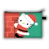Nuevo Monedero Grande de Navidad de Hello Kitty para Niños, Bolso de Mano con Asa Larga de Gran Capacidad para Cosméticos, Lindo Bolso Cruzado