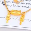 Pulseira Universal Dourada Areia Antiga de Longa Duração Corrente DIY Corrente Cauda de Tigre Ajustável com Corrente Extensora Pulseira Dourada Areia