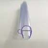 Suministros del Fabricante Tiras Impermeables de PVC, Tiras Impermeables para Puertas de Vidrio de Baño de Hotel, Tiras en Forma de U para Cabinas de Ducha, Tiras Anticolisión D