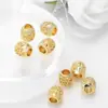Venta caliente DIY accesorios de joyería semiacabados material fábrica al por mayor metal cuentas sueltas cuentas espaciadoras con patrón cuentas para pulsera