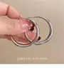 Pendientes de Aro Grandes de Oro y Plata de Alta Gama para Mujer 20256 Nuevo Estilo Personalidad Lujo Ligero Elegantes Versátiles Pendientes de Moda para Mujer