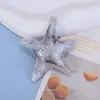 Novos Acessórios Coloridos de Resina Estrela-do-Mar Glitter Fino Estrela de Cinco Pontas DIY Presilha de Cabelo Elástico de Cabelo Decoração Acessórios de Cola de Creme