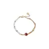 ¡Resplandor de Luna! Pulsera de Perlas con Flor de Circonita Estilo Francés, Sensación de Lujo Ligero y Alta Gama, Accesorio de Mano Versátil Vintage