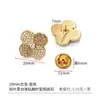 Prontos para envio, broches requintados e únicos cravejados de diamantes, acessórios DIY estilo doce para roupas, bolsas e sapatos, feitos de liga de zinco