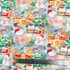 Algodão 40 peças tecido impresso atacado estilo coreano pequeno floral feito à mão floral pano mosquito-prova calças roupas infantis casa feminina popeline
