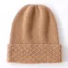 Cachemira 2026 Otoño/Invierno Nuevo Unisex Jacquard de Canalé Casual Cálido Protección para Orejas Protección contra el Frío Gorro de Punto