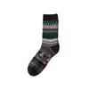 Meias Masculinas de Algodão com Costura Dupla e Caminho Duplo, Estilo Retrô, Comprimento Médio da Panturrilha, Outono Inverno, Estilo Étnico, Confortáveis, Versáteis, Quentes, Casuais, Largas, Empilháveis