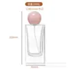 Botella de Perfume de 50 ml en Stock, Botella de Spray para Perfume de Vidrio, Botella de Perfume Cuadrada con Fondo Grueso, Botella de Relleno de Perfume Vacía