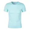 Camiseta de Baloncesto Transpirable de Malla para Hombre, Casual de Verano, Cuello Redondo, Manga Corta, Color Sólido, Secado Rápido