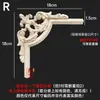 Talla en madera de Dongyang aplique de madera maciza esquina de puerta de gabinete flor celosía estilo europeo pared de fondo pieza de flor de madera adorno diagonal en stock para bodas