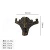 Jingmao - Pie antiguo decorativo con esquina inferior para pies bestiales, caja de embalaje, protección de cuatro lados, pie de aleación, caja de madera