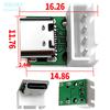 Base hembra USB 3.1 Tipo C con placa fija, interfaz de carga y datos, conector macho y hembra C, placa de prueba, inserción positiva y negativa a doble cara