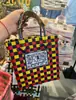 Versátil Bolso de Elefante de Moda, Bolso de Mano Tejido a Mano para Mujer, Bolso Cuadrado Pequeño, Bolso de Mano para Recuerdo de Bebé, Cesta de Verduras